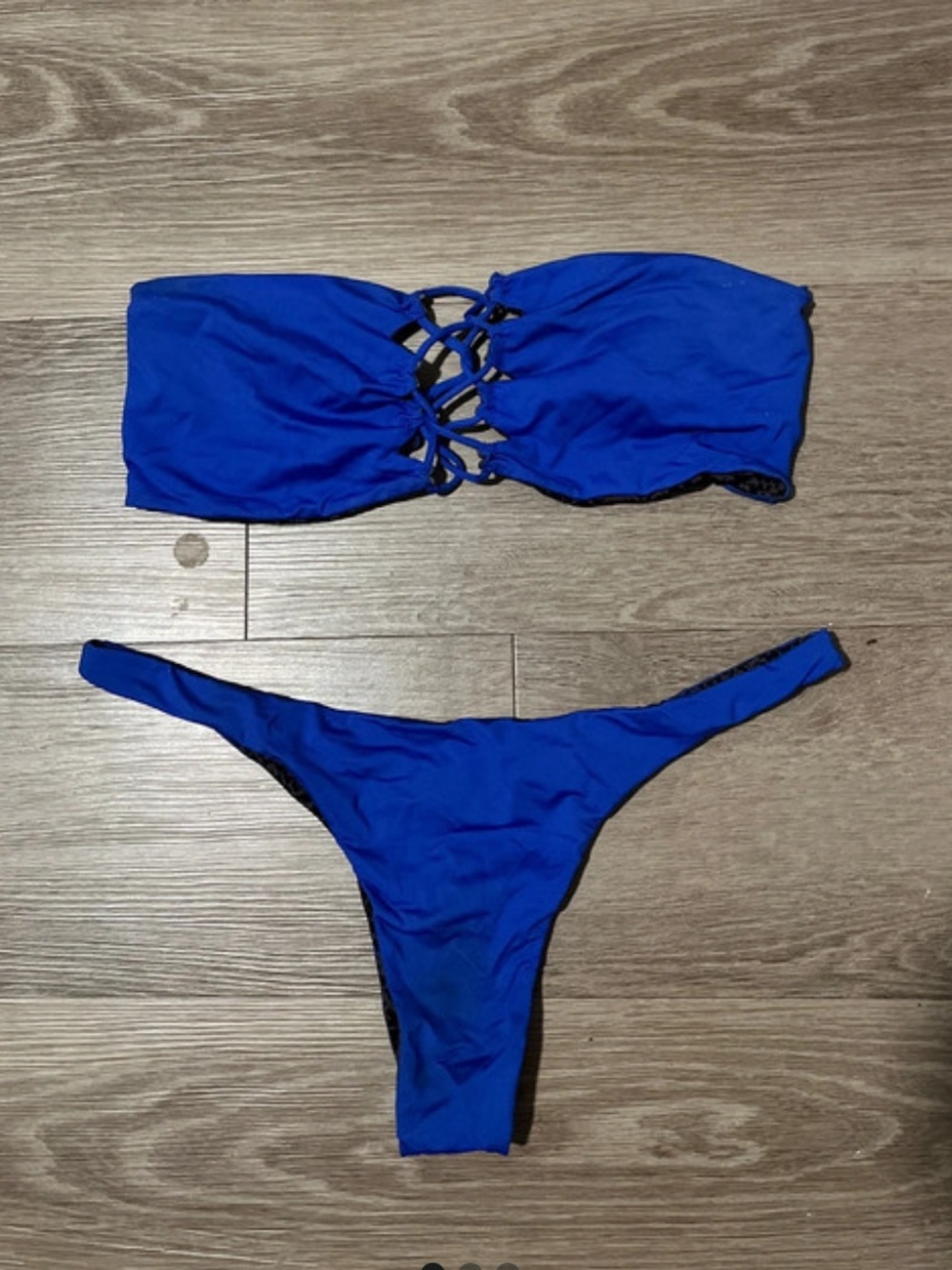 Acacia Swimwear Royal Blue Como Top and Oslo Bottom Set